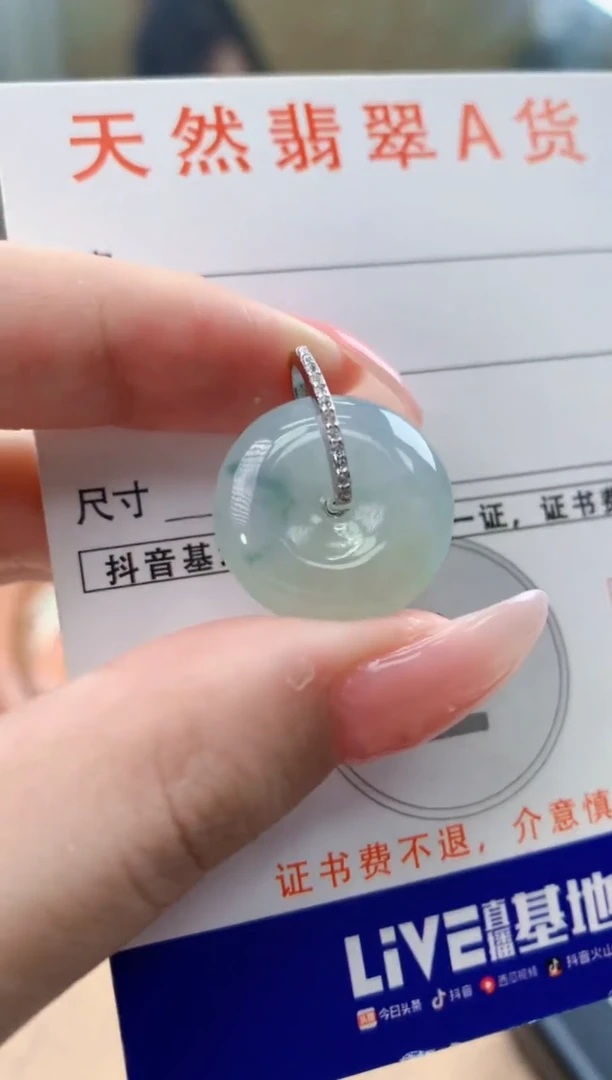 颈饰未镶嵌翡翠天然A货翡翠挂件