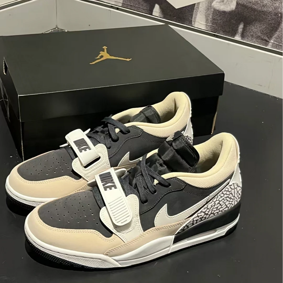 Air Jordan 312 LOW男款黑白棕低帮复古百搭运动休闲板鞋官方正品