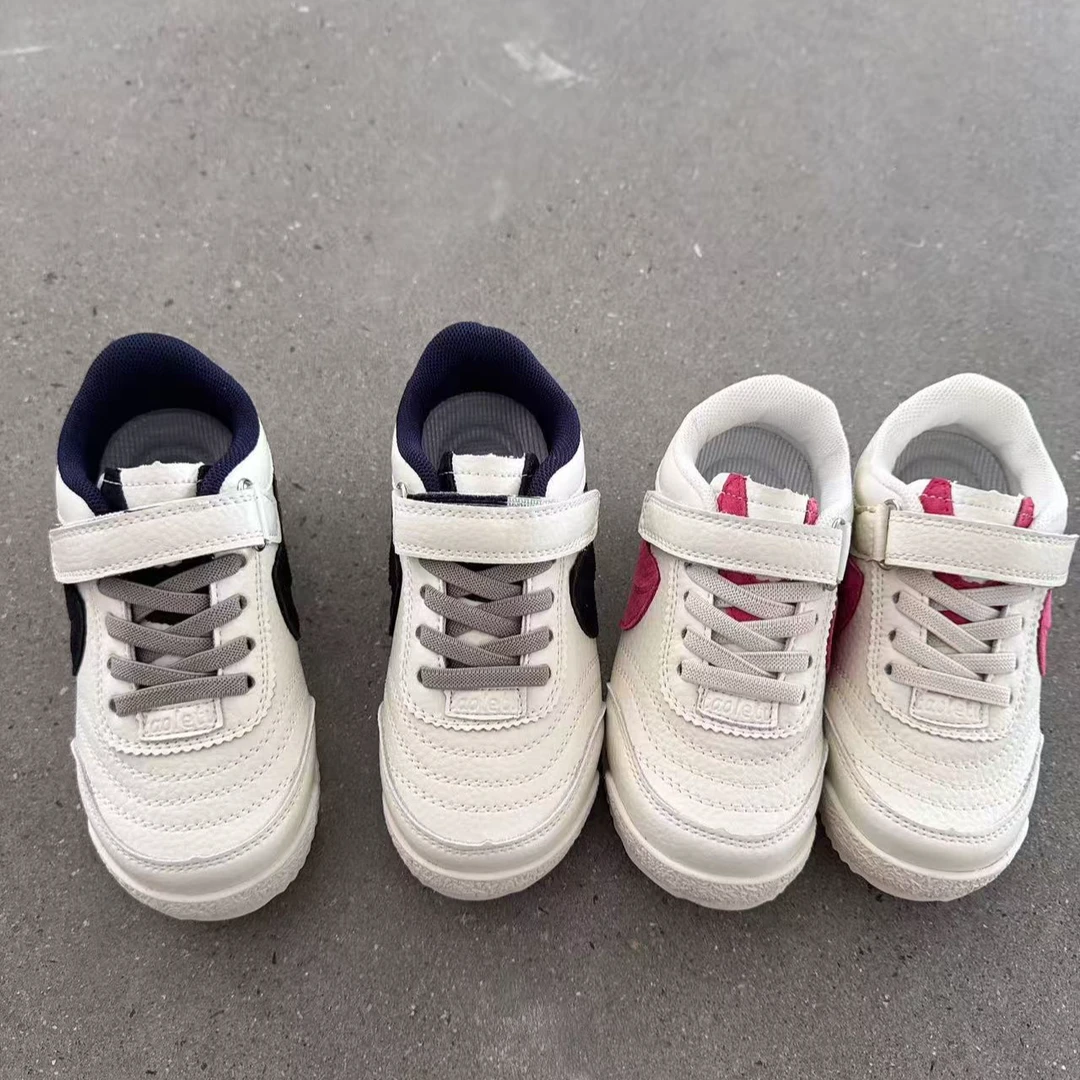 2166-1牧歌家儿童时尚百搭舒适皮面四季款阿甘鞋