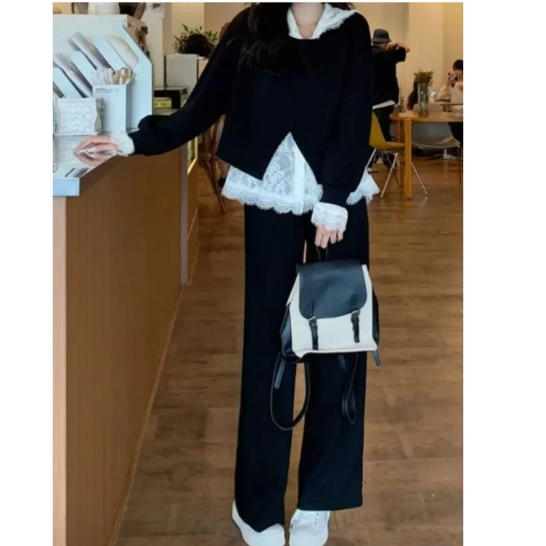 XIE4 韩版气质百搭上衣裤子三件套2520