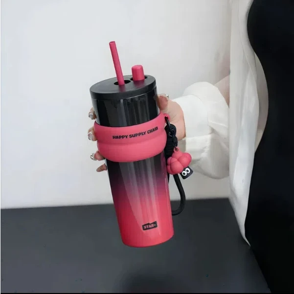 世大家【2025新款】保温保冰杯不锈钢杯子女便携防漏防摔保温杯车载