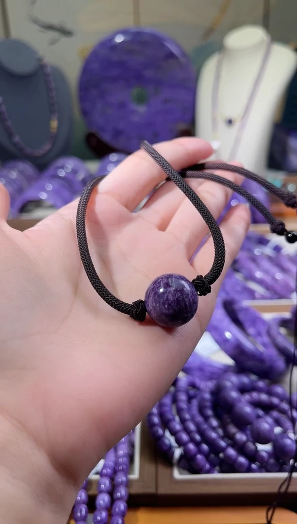 未镶嵌查罗石（紫龙晶）项链17