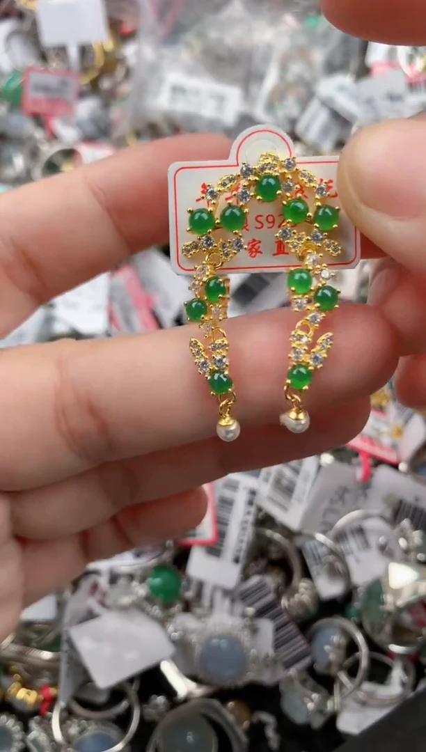 银S925镶嵌戒指翡翠111    7