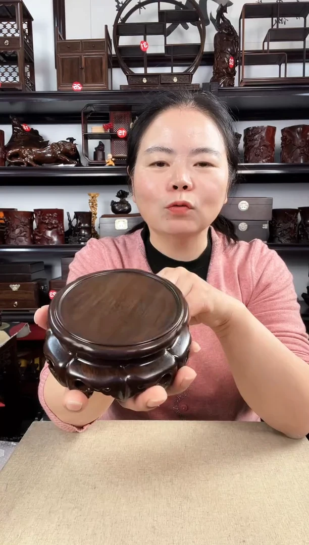 木旋转如意老李红木工艺品