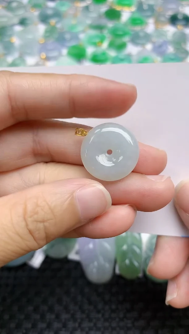 翡翠未镶嵌颈饰天然缅甸A货翡翠百元以上9元证书费自理