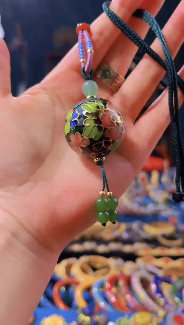 【闪购商品】非遗绝技 景泰蓝3.0项链 绿