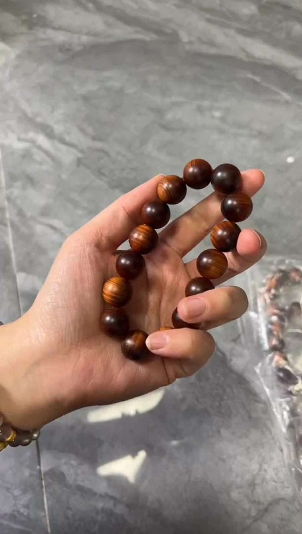 柏木（崖柏）手串/手链老料崖柏圆珠素圈手串15MM[1528]