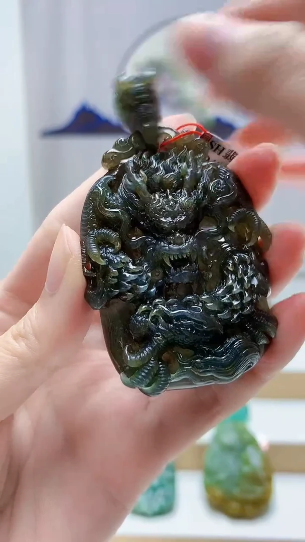 未镶嵌定制翡翠4852zm-毛货挂件75