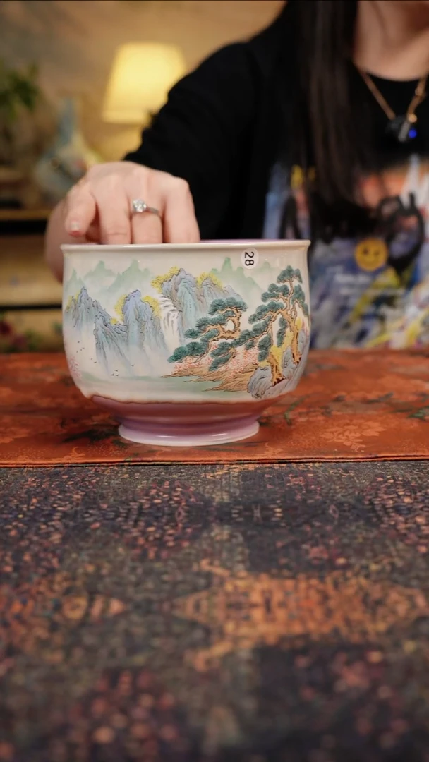 杯景德镇陶瓷杯碗柴烧多人