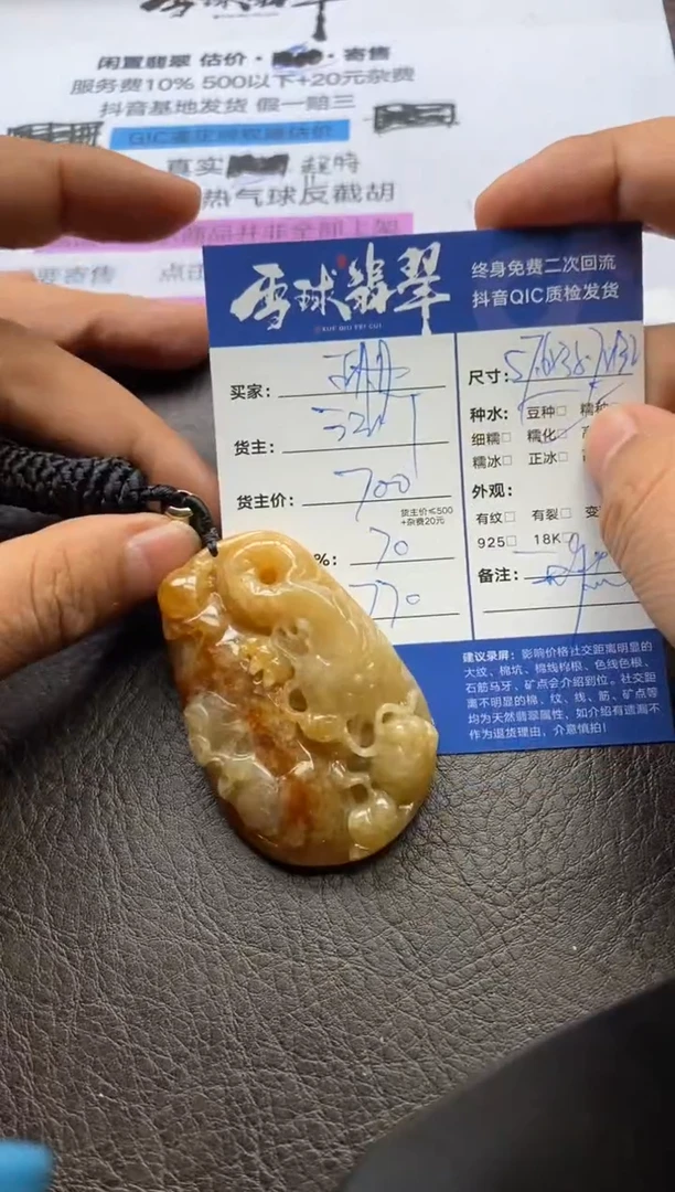 【闪购商品】翡翠颈饰未镶嵌1161230178