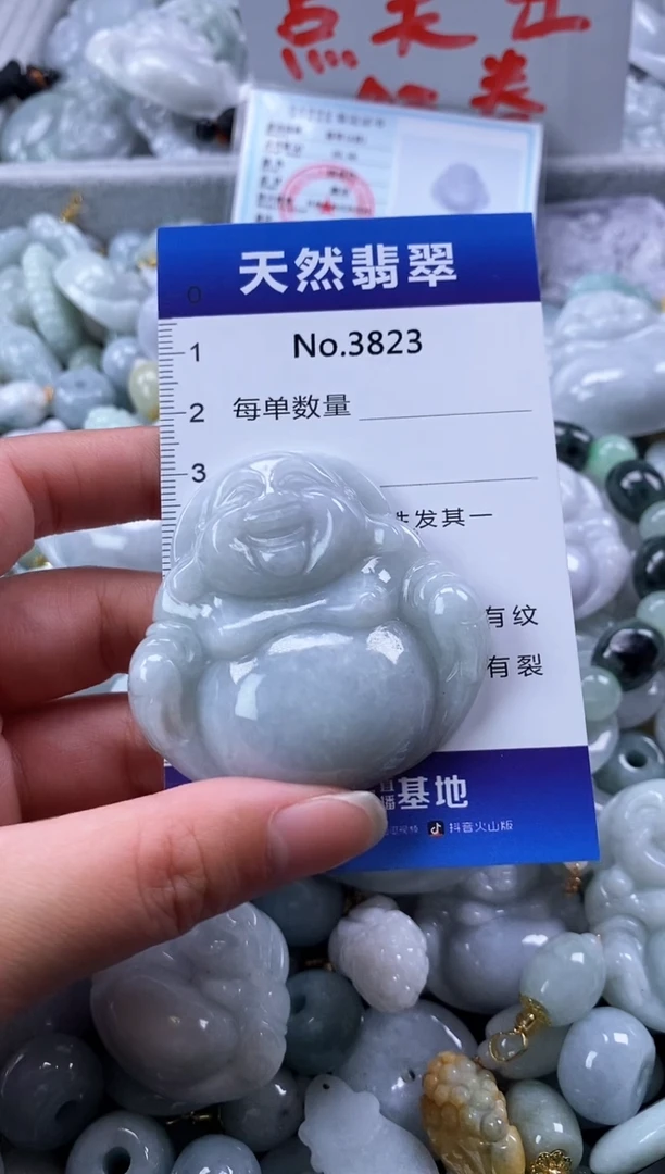 翡翠未镶嵌颈饰缅甸A货翡翠3823