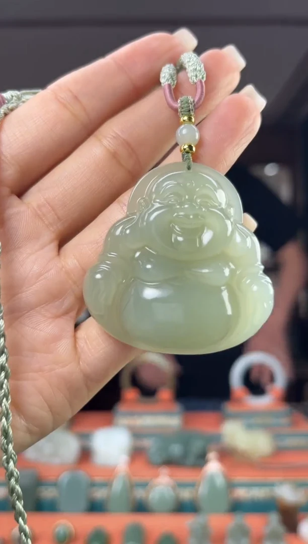 颈饰未镶嵌和田玉佩佩48mm左右