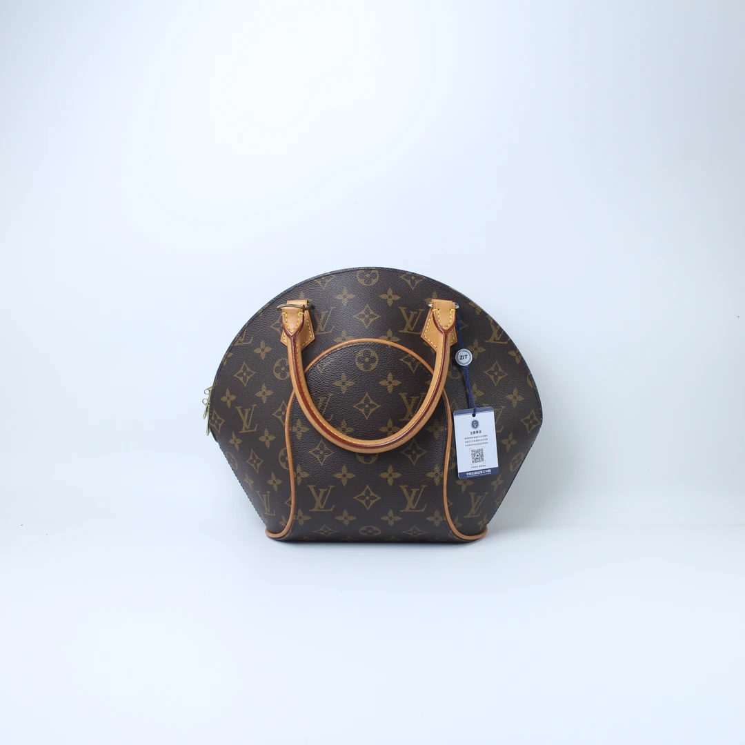 95新 LouisVuitton/路易威登 TH0054老花小号河蚌手提腋下包