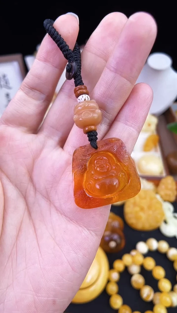 琥珀未镶嵌珠宝奇石柒月