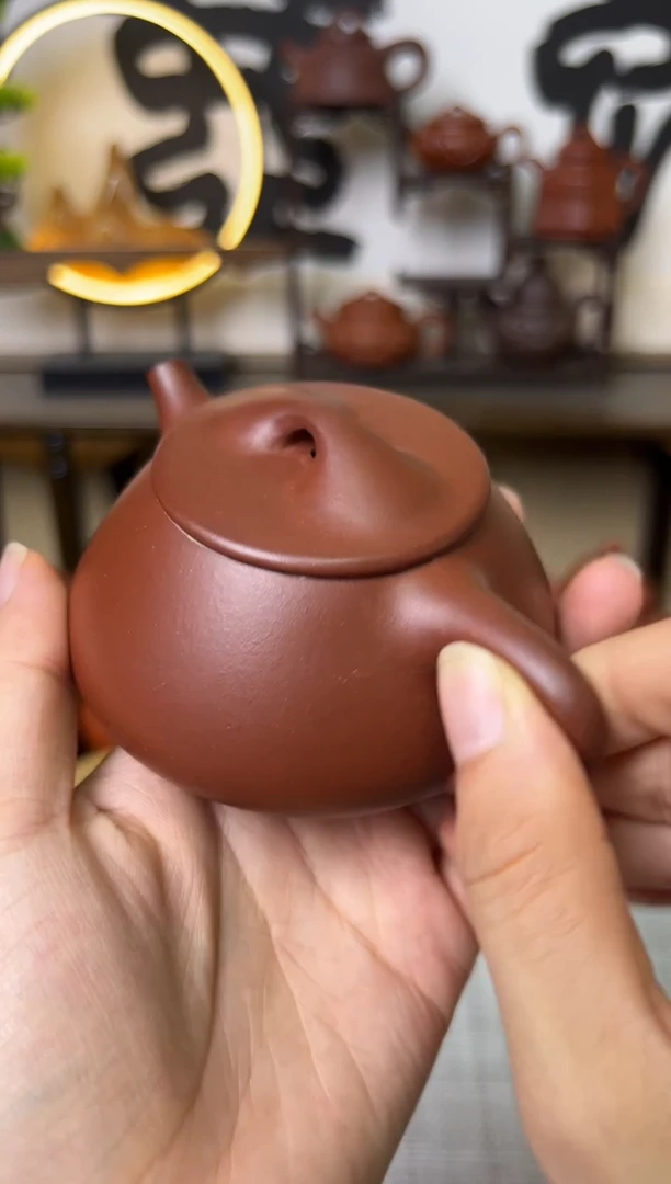 茶壶紫泥红皮龙景州石瓢壶150CC-甘来兵