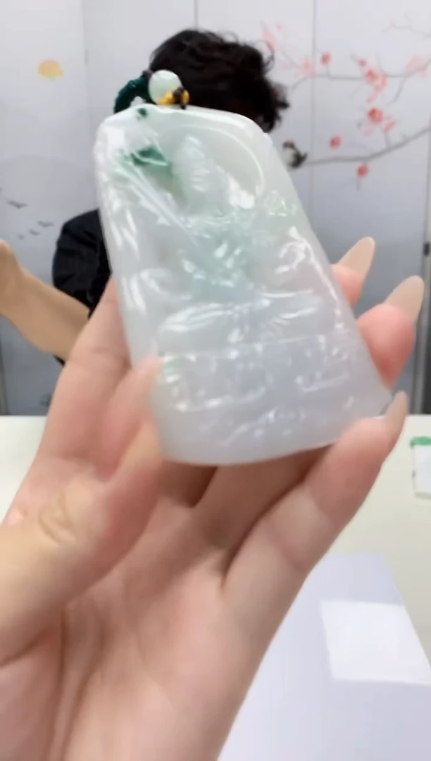 【闪购商品】定制翡翠未镶嵌5145jj-毛货挂件40