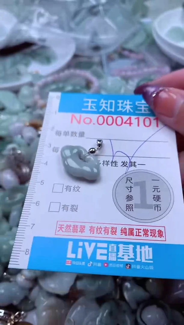 翡翠未镶嵌吊坠(不含链)4101