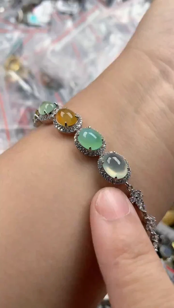 银S925镶嵌戒指翡翠333    8