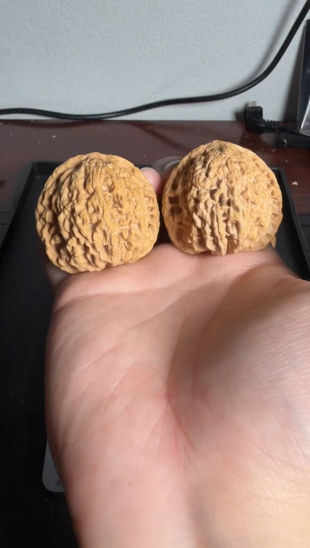 吊坠文玩核桃45尺全品虎头王