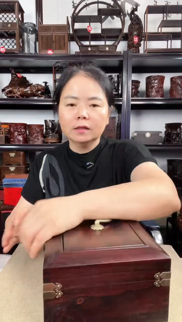 木瑕疵首饰盒老李红木工艺品