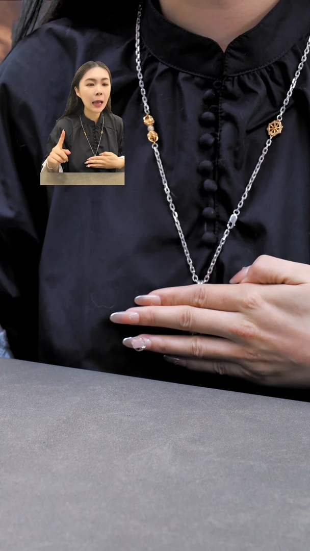 无吊坠925银晚**风金刚杵项链