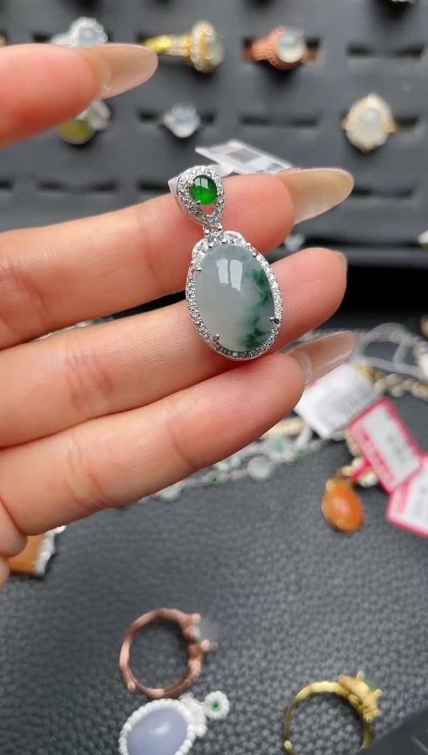 【闪购商品】翡翠戒指银S925镶嵌2222222222  68