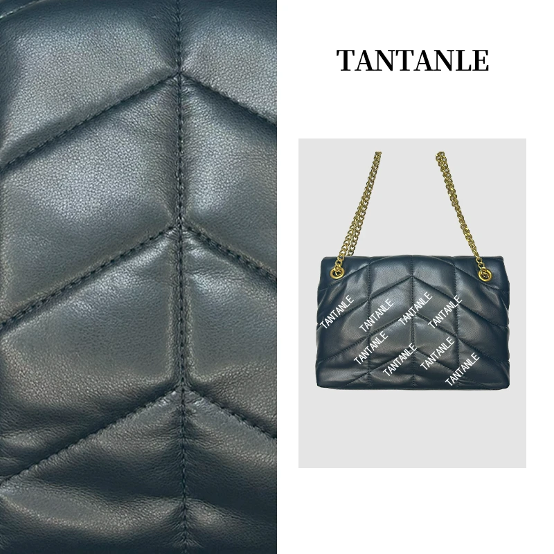 高奢百搭休闲时尚单肩斜挎手提黑色小香风女包