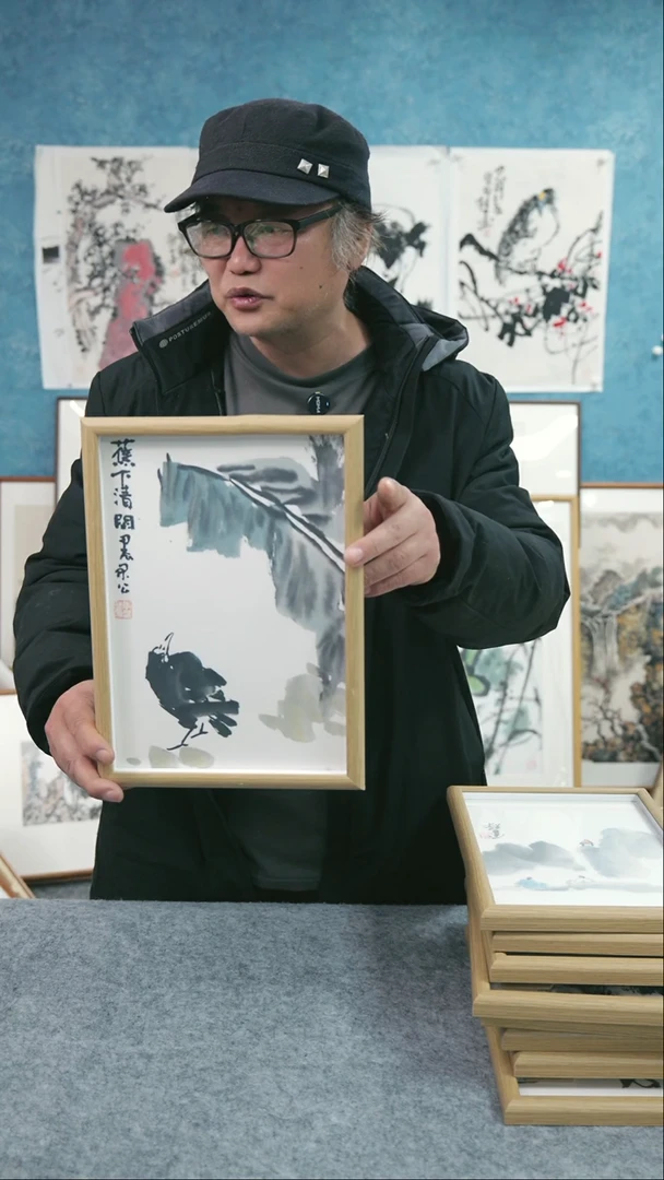 【闪购商品】国画10寸本土老师木质摆台