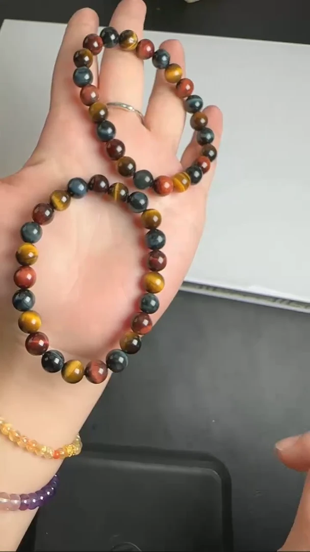 【闪购商品】木变石（虎睛石）手串未镶嵌WY0217002多样性发一