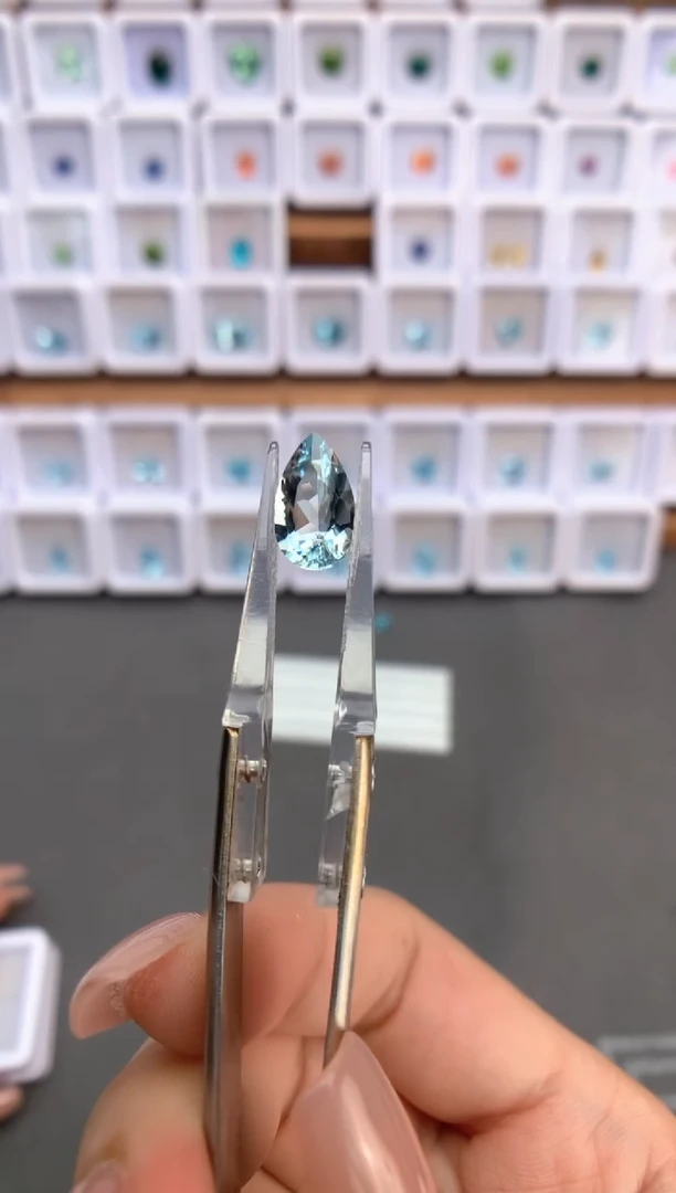 未镶嵌裸石定制海蓝宝石2.52ct 02024