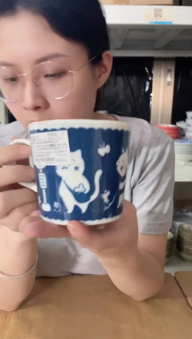 陶瓷星期天的猫马克杯