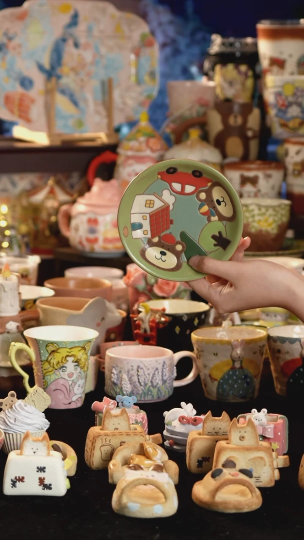 其他陶景德镇釉下彩手绘设计师款陶瓷