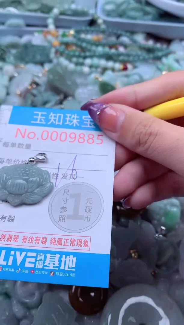 翡翠未镶嵌吊坠(不含链)9885