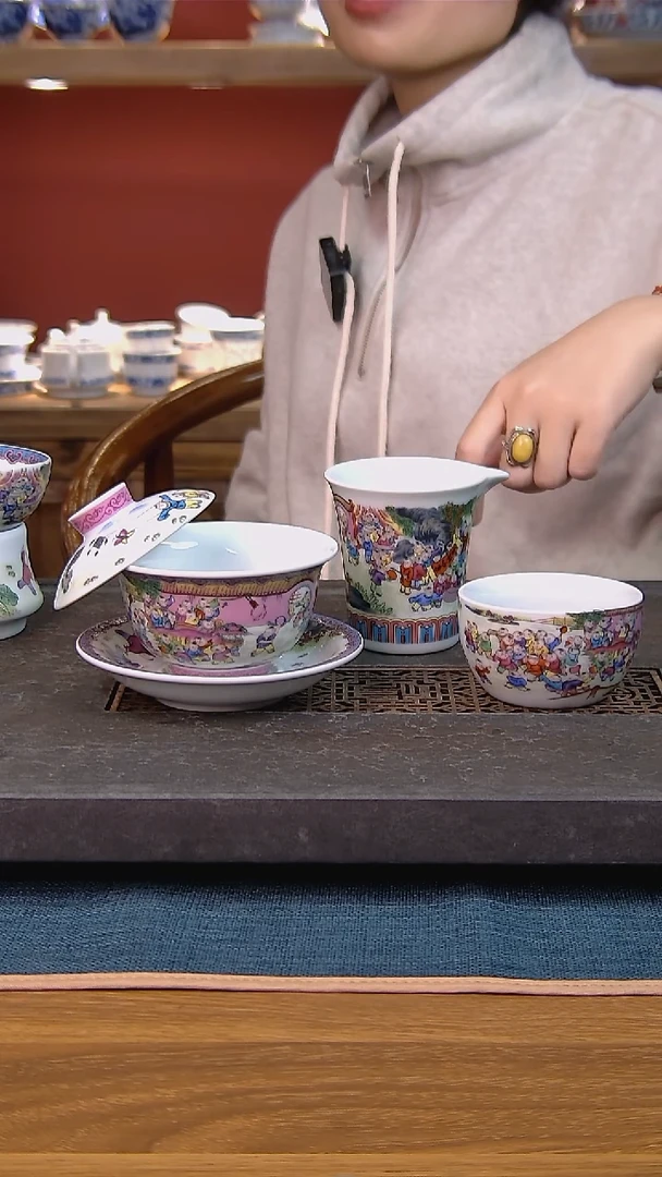 简装家用款3件套 白瓷陶瓷茶具