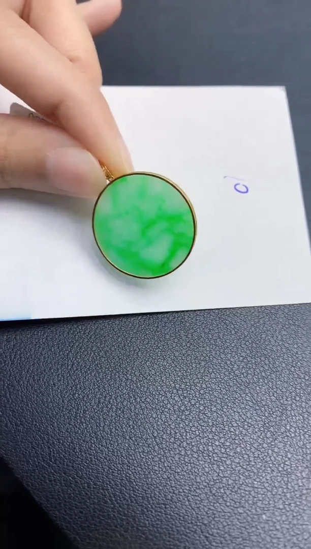 【闪购商品】翡翠颈饰18K金镶嵌000000000