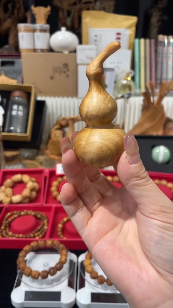 崖柏8*4葫芦太行崖柏陈化料特殊纹理