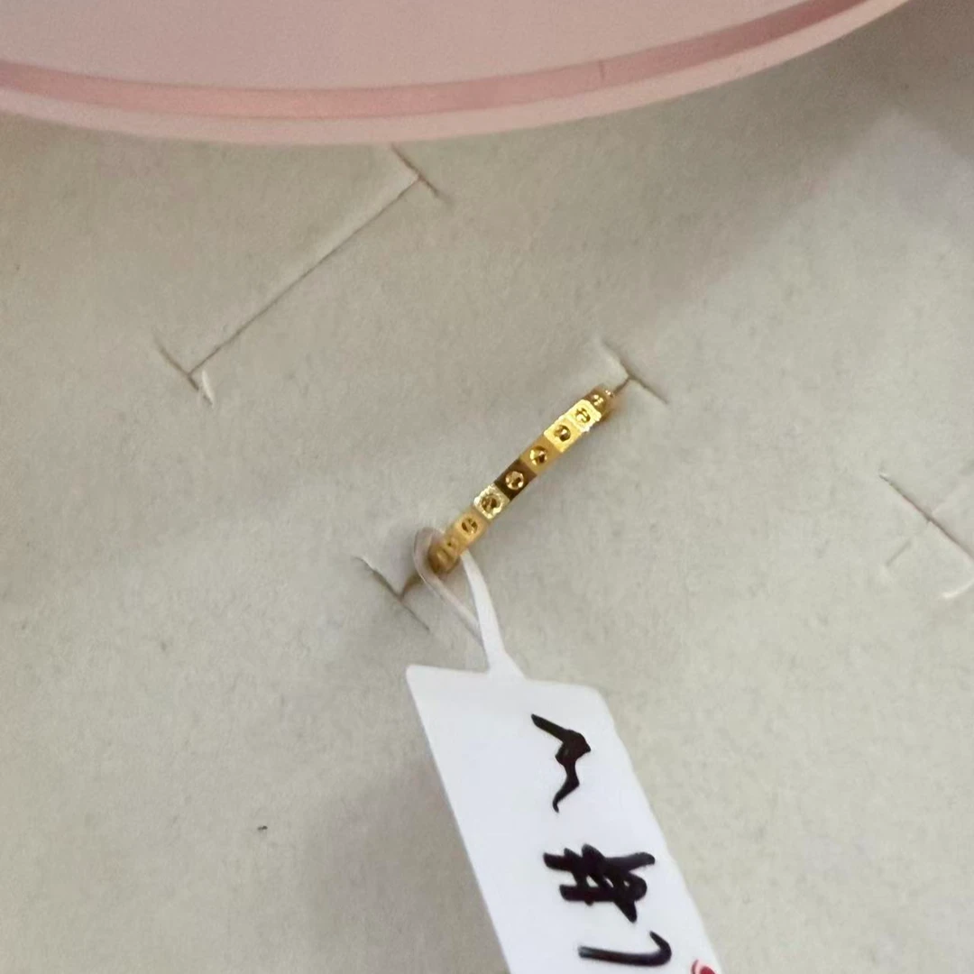 【小馨专享】足金999精致小锤纹戒指1.42g 11号圈口