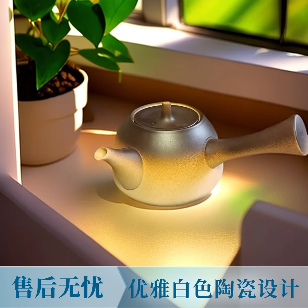 潮州陶土煮水煮茶壶围炉煮茶神器粗陶麦饭石大容量炭火户外