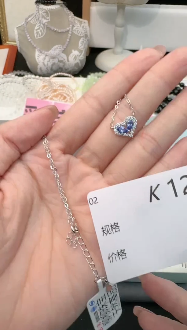 【闪购商品】坦桑石项链银S925镶嵌多样性发一K122