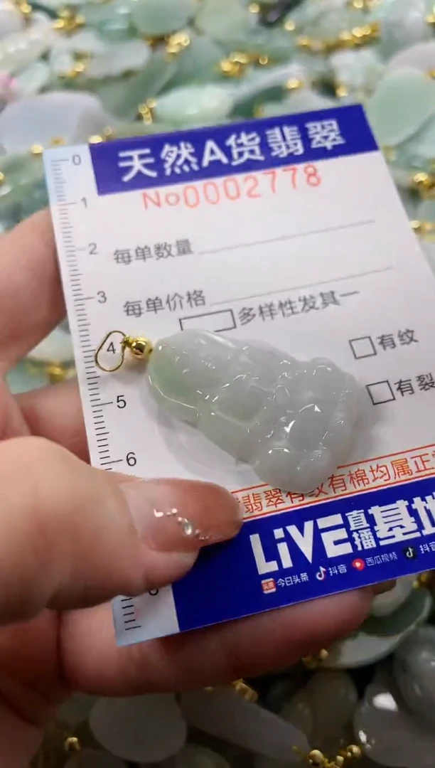 颈饰未镶嵌翡翠天然A货翡翠