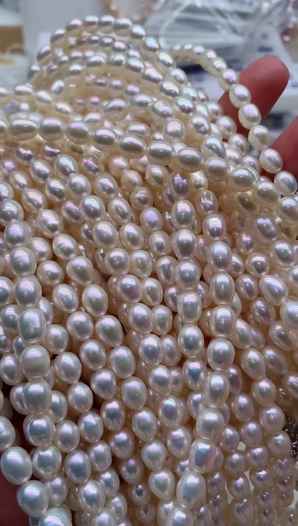 淡水珍珠合金项链多样性发其一，非无暇