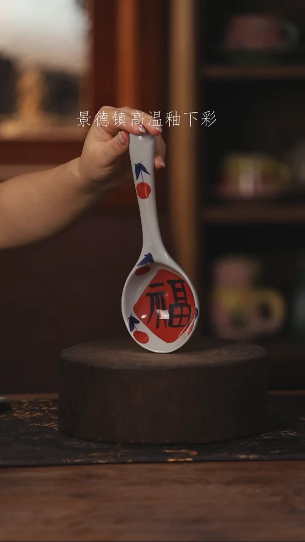 陶瓷景德镇高温釉下手绘陶瓷532
