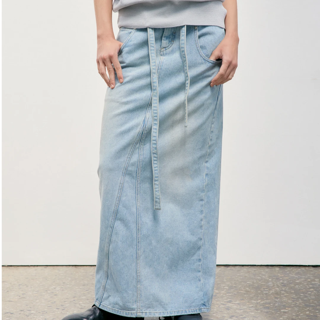 LOW CLASSIC 设计师品牌【output】水洗丹宁长裙