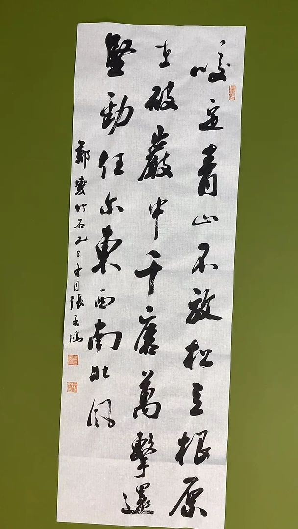 书法书法 张若鸿 尺寸97cm*32cm
