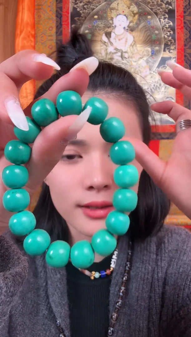 铁合金花岗石藏式风格珠串