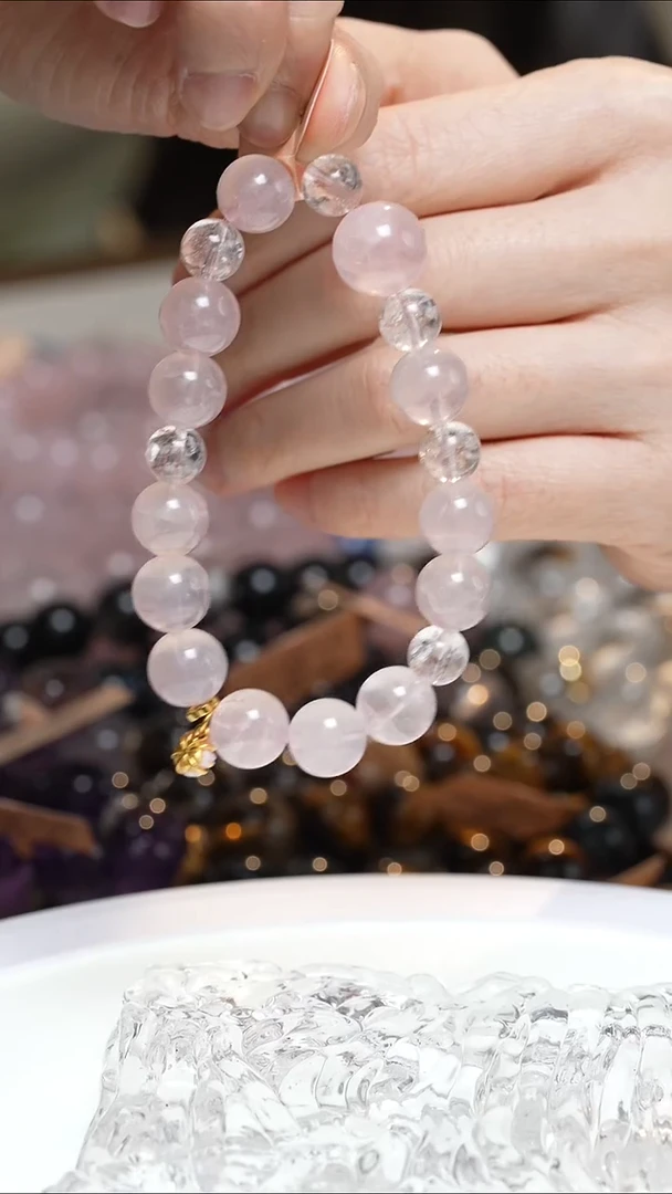 未镶嵌手串水晶粉水晶粉阿塞手串·MM0025NOV031L298