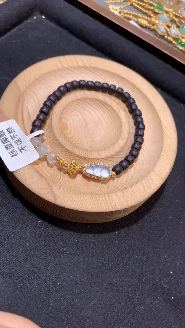 银S925镶嵌手串翡翠手串
