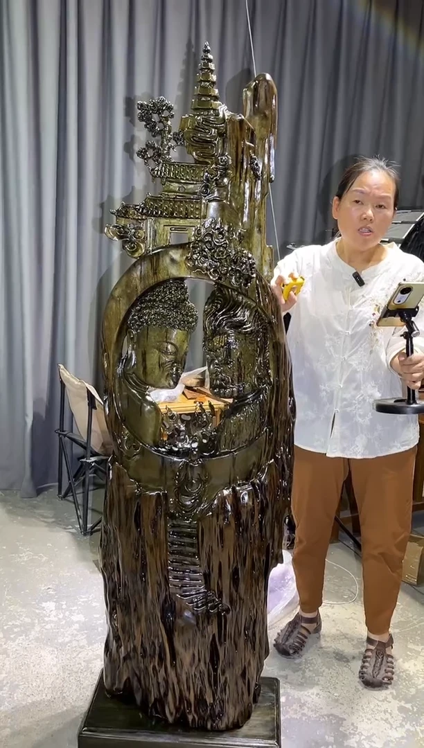 金丝楠一念之间摆件尺寸173-50-28