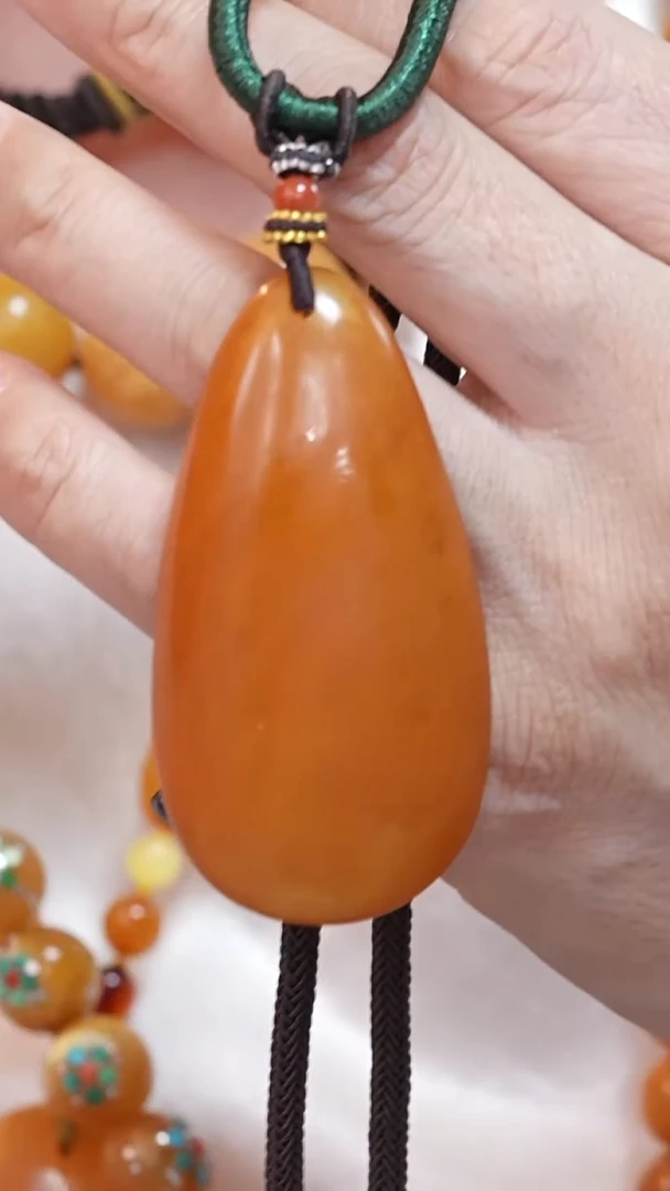 蜜蜡颈饰未镶嵌2670天然蜜蜡珠宝奇石云端妖孽全部保真