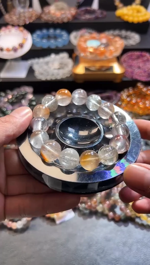 未镶嵌手链水晶白**️60